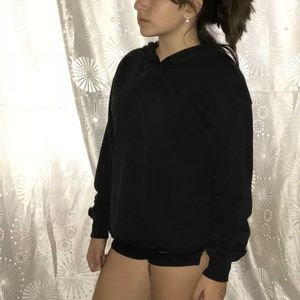 Plain Black Hoodie